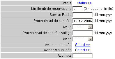 Modif de membre